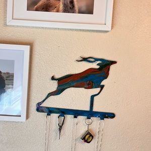 HANDMADE steel key/necklace hooks _steel kudu